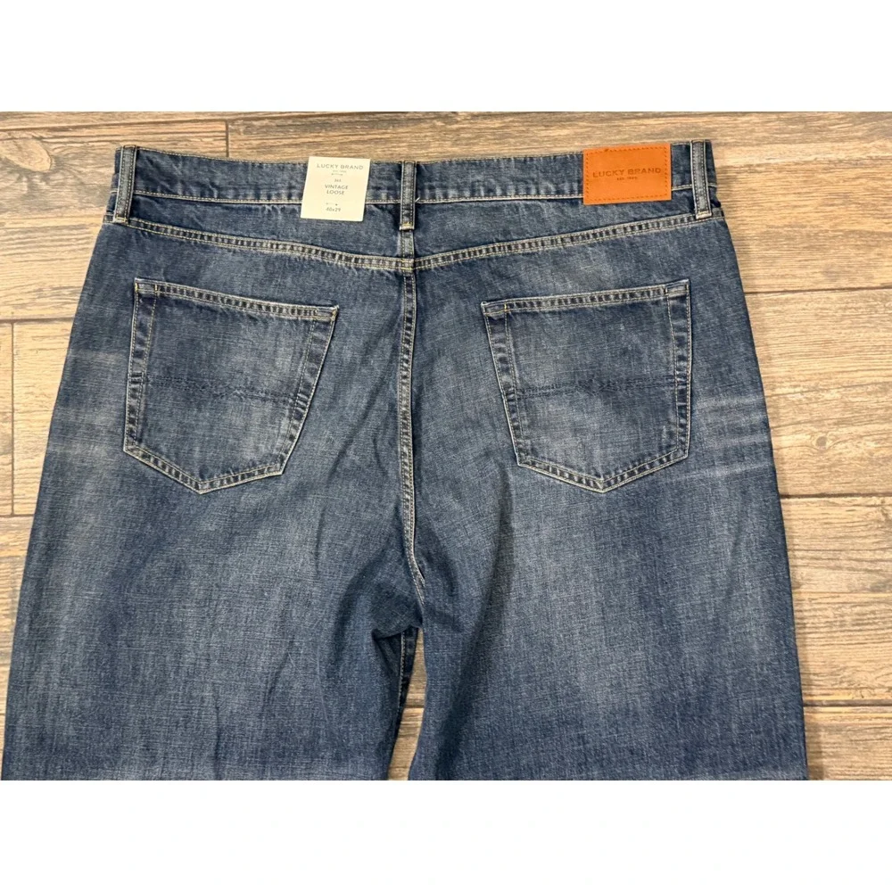 NWT Lucky Brand 365 Vintage Loose Jeans Size‎ 40x29 Rigid Denim 100% Cotton